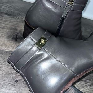 Fendi leather booties
